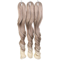 18 Inch French Curly Crochet Braiding Hair Synthetic Blonde Loose Wave Braids Hair Spiral Curls Hair Extensions
