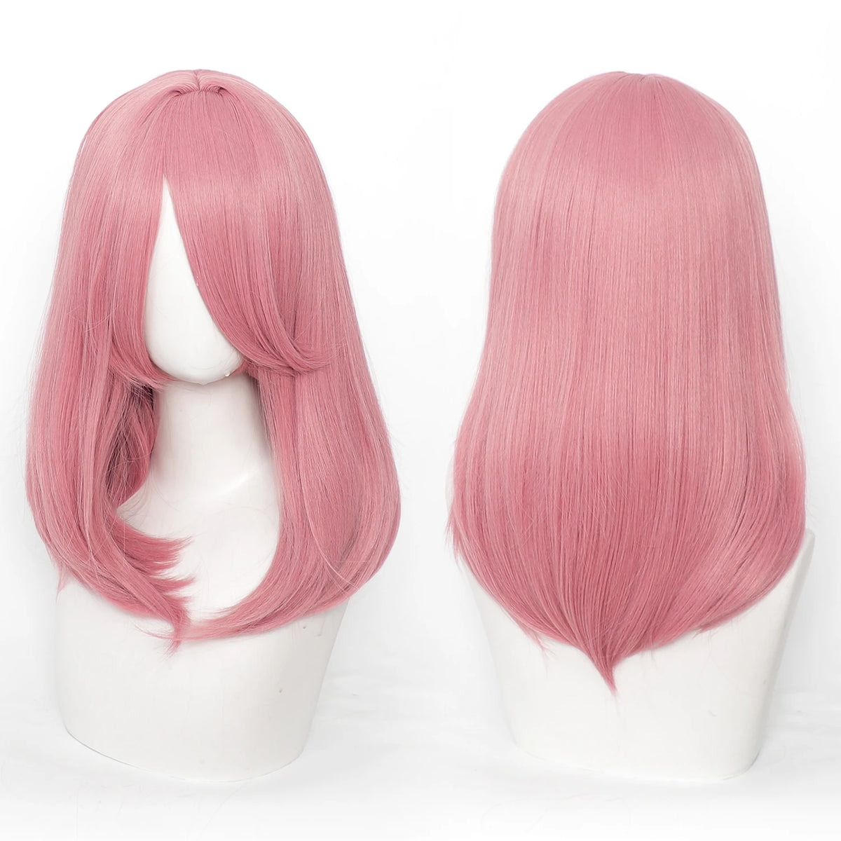 18 Inch Extra Long Straight Hair Wig With Bangs Synthetic Heat-Resistant Suitable For Women Cosplay Wigs