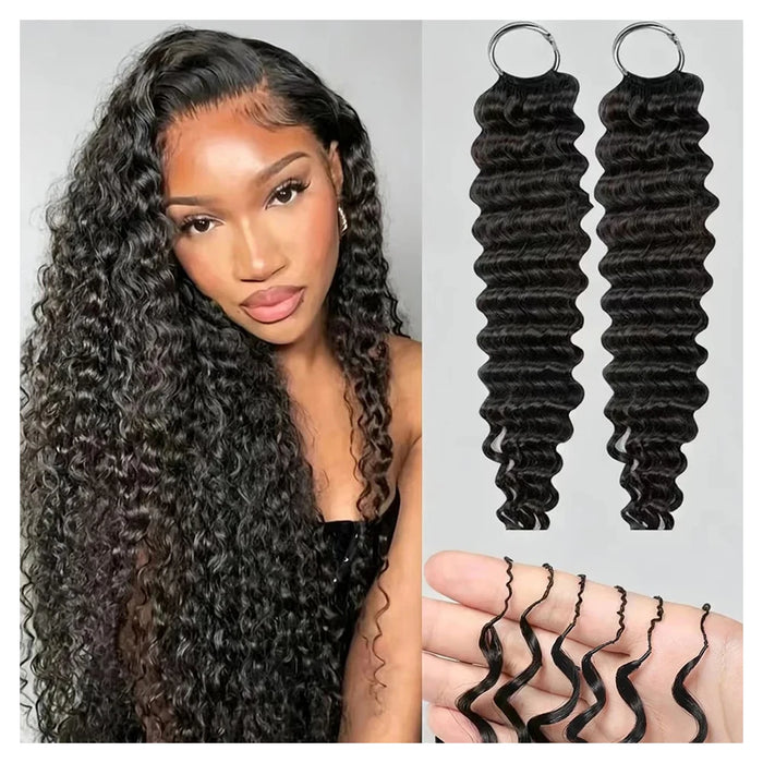 Deep Wave Human Hair for Crochet Braids – Pre-Separated