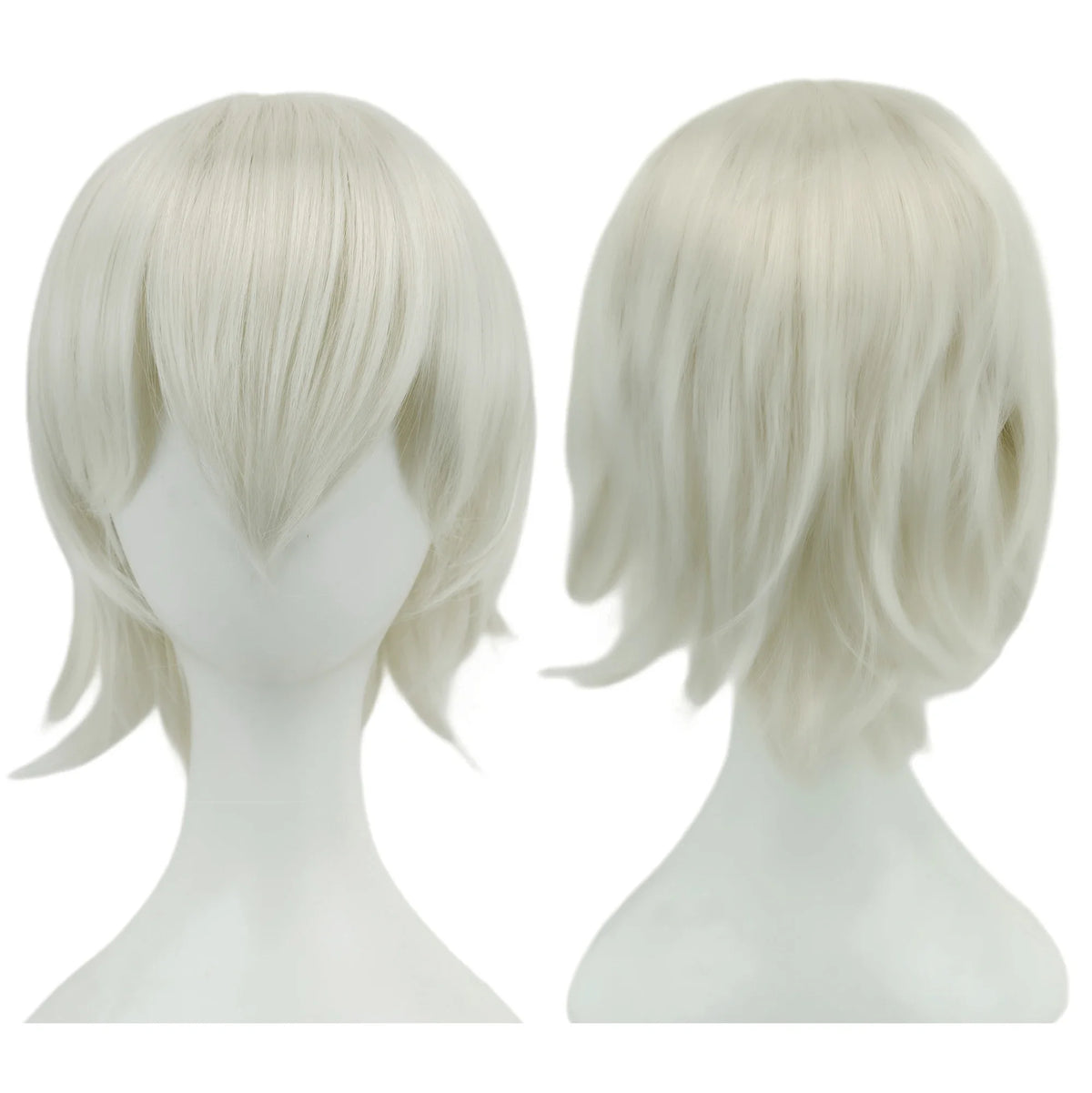 12 Inches Short Cosplay Hair Party BOB Wigs with Bangs Pink Blonde Orange Halloween Costume Lolita Wig
