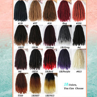18 Inch Marley Twist Crochet Hair – Ombre Black to Blonde Synthetic Afro Braiding Hair