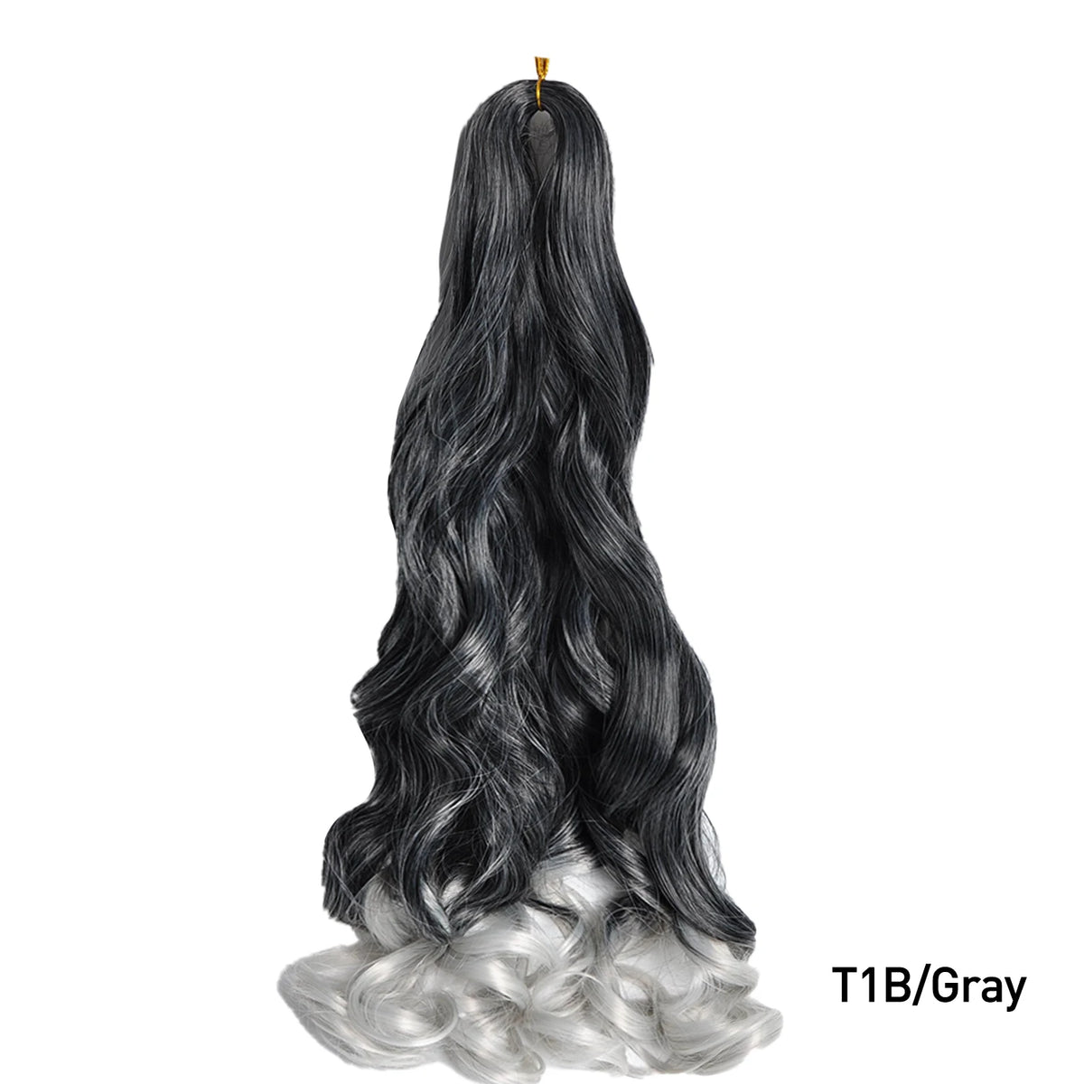 24 Inch French Curl Braiding Hair Synthetic Crochet Extensions Spiral Curl Braids