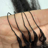 Small Spiral Curl Human Hair for Crochet Braids – Natural Black