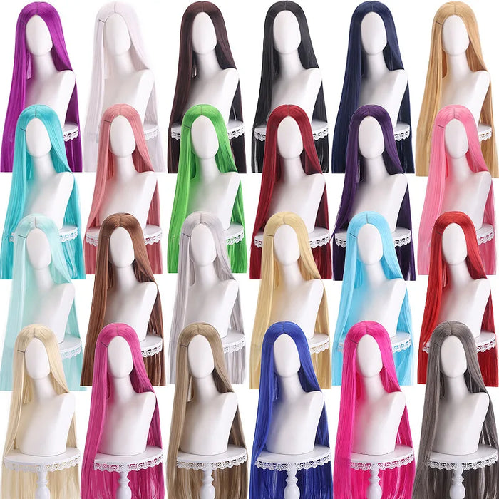 Long Wigs high temperature fiber Synthetic Wigs Costume Cosplay Wigs Party Wigs 24 color