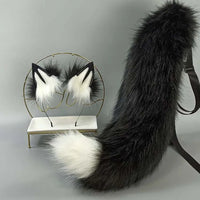 cosplay animal ears wolf ears fox ears cat ears lolita red wolf tail show halloween birthday party fox tail wolf tail