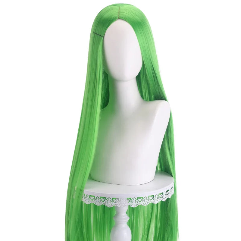 Halloween Cosplay Anime Party Fancy Wig Costume Wig 100cm Long Straight Heat Resistant Synthetic Hair Anime Colored Hair
