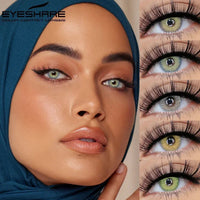 EYESHARE 1 Pair Colored Contact Lenses Natural Look Gray Eye Lenses Brown Contacts Blue Lenses Fast Delivery Green Eye Lens
