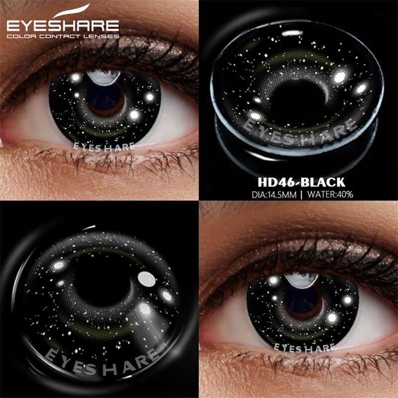 EYESHARE Color Contact Lenses For Eyes 1pair Anime Cosplay Colored Lenses Blue Purple Lenses Yearly Contact Lens Beauty Makeup