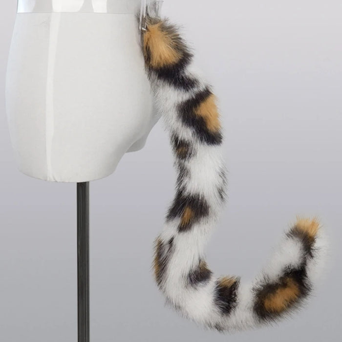 Plush Wolf Tail Cosplay Accessory – Long Faux Fur Tail with Adjustable Belt