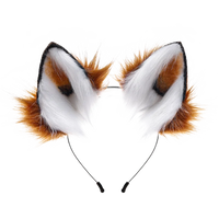 Kemonomimi Fox Ears & Plush Tail with Paw Gloves – Cute Halloween Cosplay Accessories