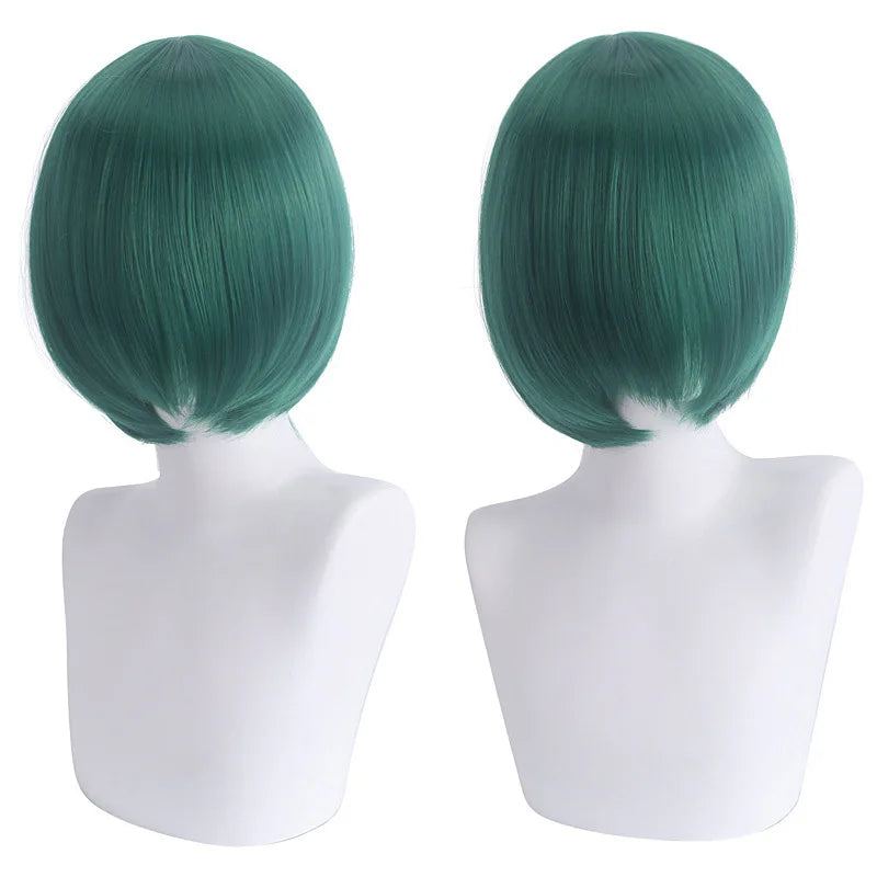 Short Cosplay Bob Wig – Face Contouring Thick Synthetic Hair Wig, Colorful Heat Resistant Fiber Wig