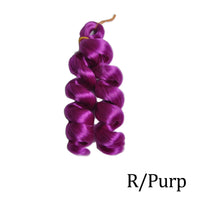 French Loose Curly Braiding Hair12Inch Synthetic French Curl Braiding Hair Extensions Pre Stretched Deep Wavy Twist Crochet Hair