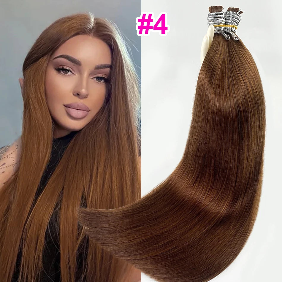 Straight Human Hair Bulk for Braiding | No Weft