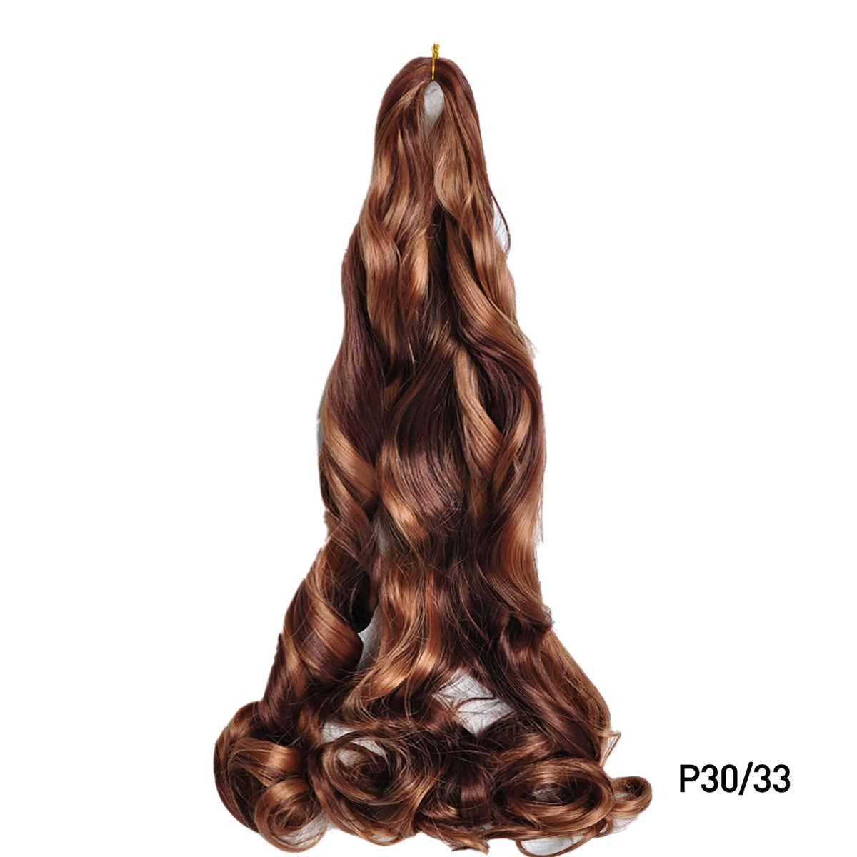 French Curls Braiding Hair Extensions Synthetic Hair Loose Wave Spiral Curl Braids High Temperature Ombre Pre Stretched Hair