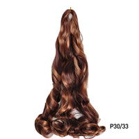 French Curls Braiding Hair Extensions Synthetic Hair Loose Wave Spiral Curl Braids High Temperature Ombre Pre Stretched Hair