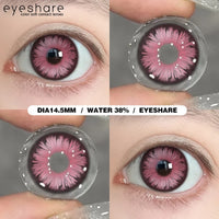 EYESHARE 1Pair Color Contact Lenses For Eyes Anime Purple Colored Lenses Pink Cosplay Halloween Makeup Lenses Yearly Eye Contact