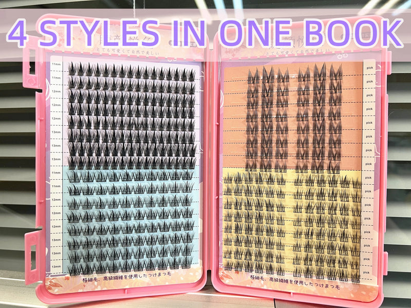 Mix 32Rows Eyeslashes Extension Personal Professional Individual Cluster Grafting Wholesale Large Capacity Flowerknow Makeup
