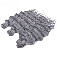 Water Wave Ombre Blonde Braiding Hair Extensions – Deep Wave Afro Curl Crochet for Women