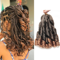 French Curl Crochet Braids Short Curly Crochet Hair Bouncy Synthetic knotless Braiding