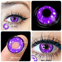 EYESHARE Color Contact Lenses For Eyes 2pcs Cosplay Colored Lenses Blue Halloween Lenses Purple Contact Lens Yearly Eye Contacts