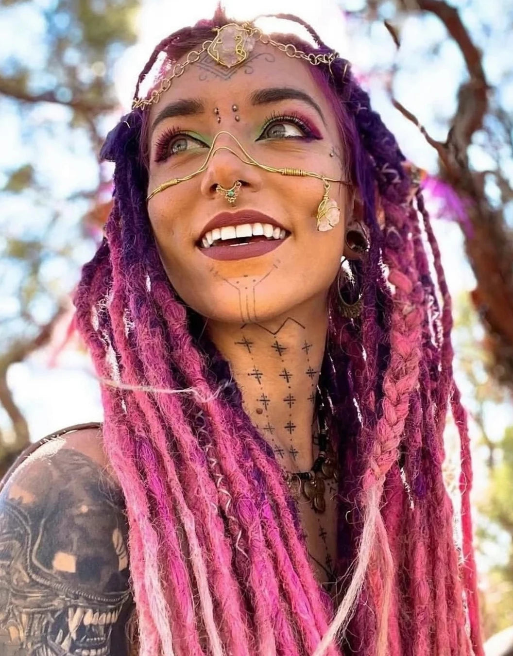 24 Inch Synthetic Dreadlock Extensions – 5 Strands/Pack Handmade Crochet Hair