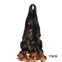 French Curls Braiding Hair Extensions Synthetic Spanish Curl Hair Loose Wave Spiral Curl Braids High Temperature For Black Women