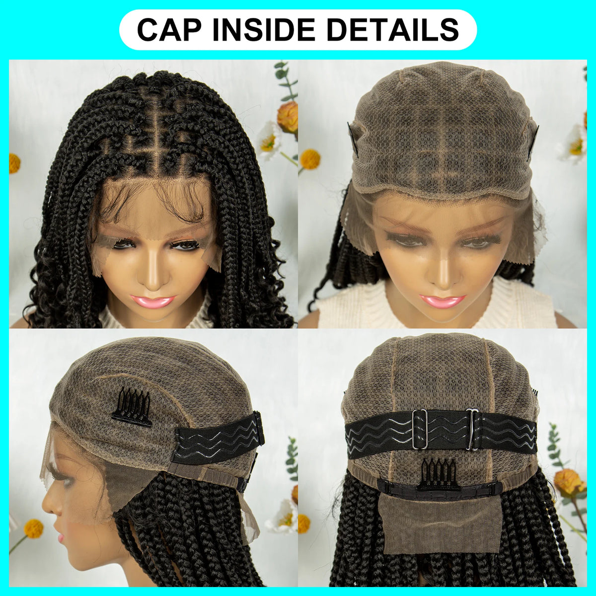 Dreadlock Wig for Black Women – Faux Locs Full Lace Wig with Curly Ends
