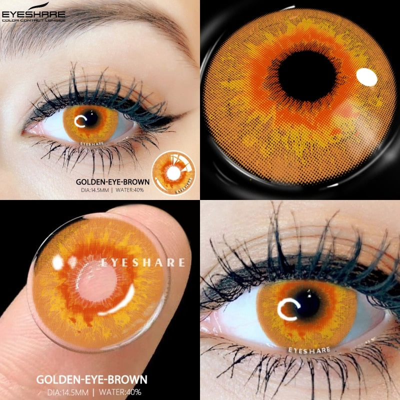 EYESHARE 2 個カラーコンタクトレンズ目コスプレカラーレンズブルーコンタクトレンズ毎年美しい瞳孔コンタクトレンズ