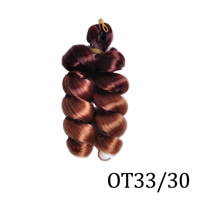 Loose Curly 12″ Pre-Stretched Wavy Braiding Hair – Easy Crochet / Box Braid Bulk (Natural-Curl, Low Shedding)