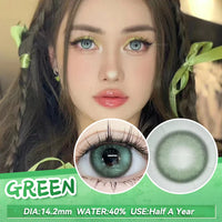 Gray Prescription Contact Lenses Fashion Pupils Cosmetics Eye Color Lenses Myopia Colored Contact Lenses Brown OVOLOOK