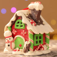 LED Light Christmas Gingerbread Small House Creative Pendant Christmas Decorantion Party Xmas Tree New Year Holiday Decor