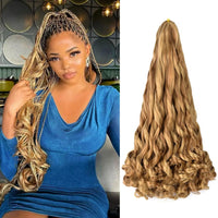 24 inch French Curl Braiding Hair Soft Loose Wave Ombre