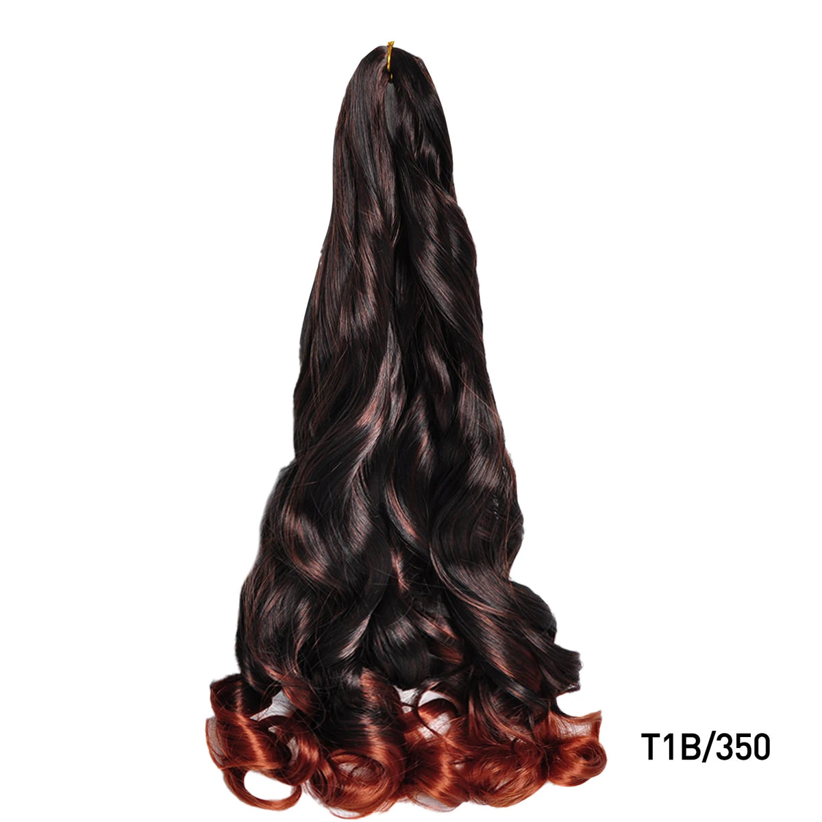 24 Inch French Curl Braiding Hair Synthetic Crochet Extensions Spiral Curl Braids