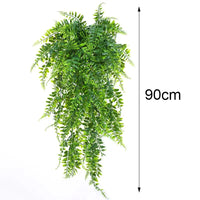 90cm Persian Fern Leaves Artificial Plastic Grass Plant Room Decor Hanging Fake Leaf Wedding Party Wall Decoration