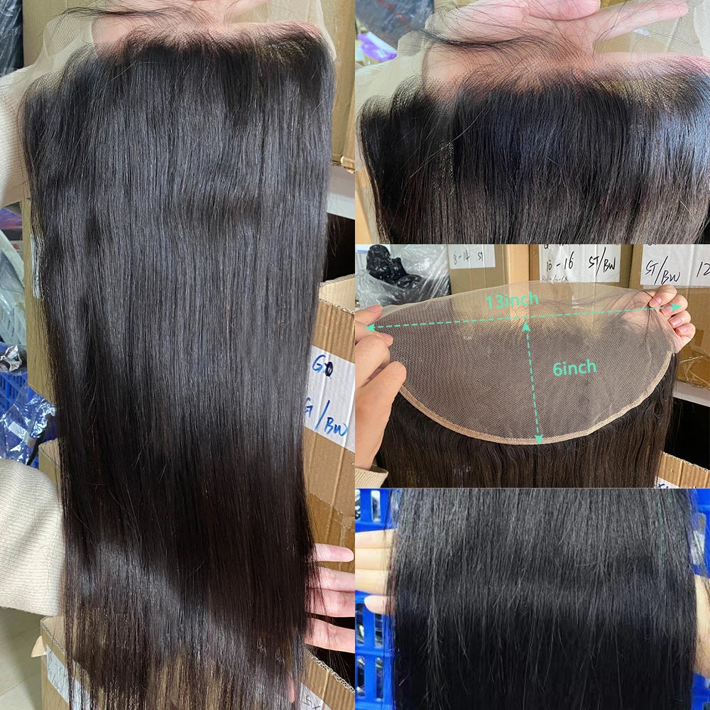 Straight 13×6 Human Hair Lace Frontal Closure Only
