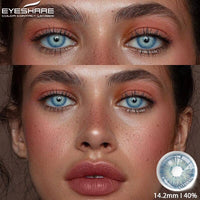 EYESHARE New Colored Contact Lenses For Eyes 1pair Brown EyeContacts Lense Yearly Use Beauty Makeup Blue Color Contact Lenses
