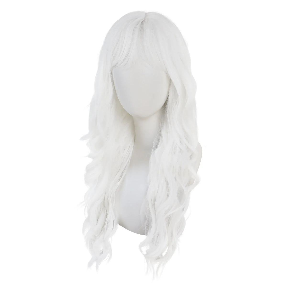 28 Inch Long Pink Wavy Synthetic Wig – Curly Cosplay Wig for Women