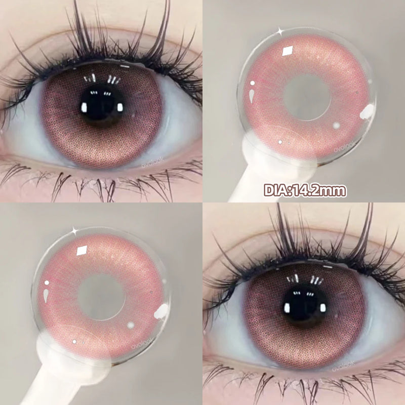 Beauty Purple Contact Lenses for Eyes Myopia Colored Contact Lenses Natural Blue Lens Fashion Cosplay Pupils OVO