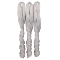 18 Inch French Curly Crochet Braiding Hair Synthetic Blonde Loose Wave Braids Hair Spiral Curls Hair Extensions