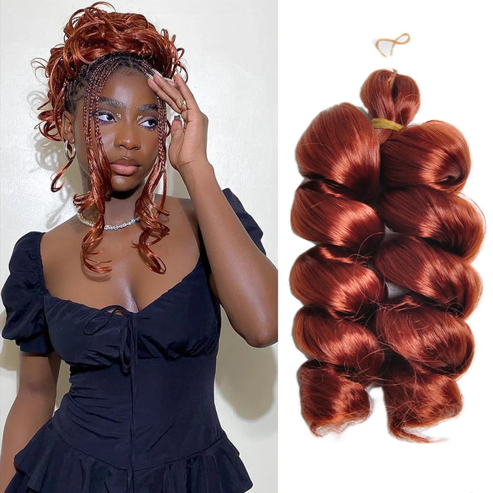 12Inch French Curls Braiding Hair Extensions Synthetic Hair Loose Deep Wave Crochet Braids Pre Stretched Spiral Curly for Women