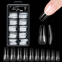 600PCS Short Almond Soft Gel Nail Tips Full Cover – Press On False Nail Tips for Acrylic Nails