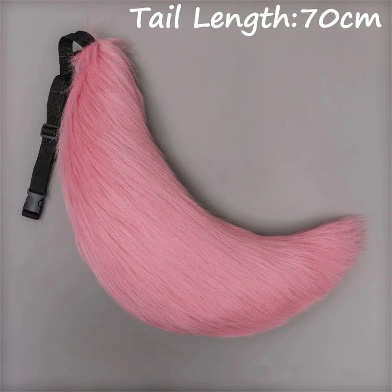 Anime COS Cat Fox Tails Plush Cosplay Costumes Big Tails Dog Furry Tail Role Play Party Performance Props Fursuit Tail for Women