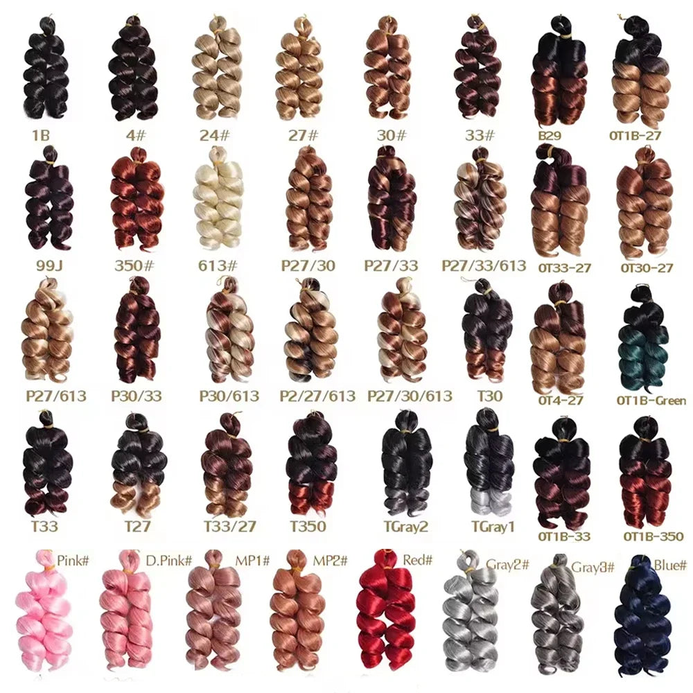 French Curls Braiding Hair Synthetic Water Wave Crochet Braids hair 12inch Spiral Curly for Women Party Pre Stretched Hair