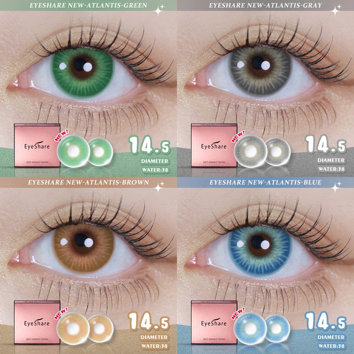 EYESHARE New Colored Contacts Lenses for Eyes 2pcs Blue Eye Lens Anime Cosplay Contact Lenses Yearly Fashion Green Eye Lenses