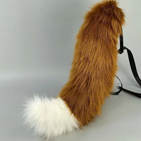 cosplay animal ears wolf ears fox ears cat ears lolita red wolf tail show halloween birthday party fox tail wolf tail