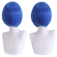 Short Cosplay Bob Wig – Face Contouring Thick Synthetic Hair Wig, Colorful Heat Resistant Fiber Wig