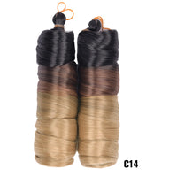 French Curls Braiding Hair Extensions Synthetic Hair Loose Wave Spiral Curl Braids High Temperature Ombre Pre Stretched Hair