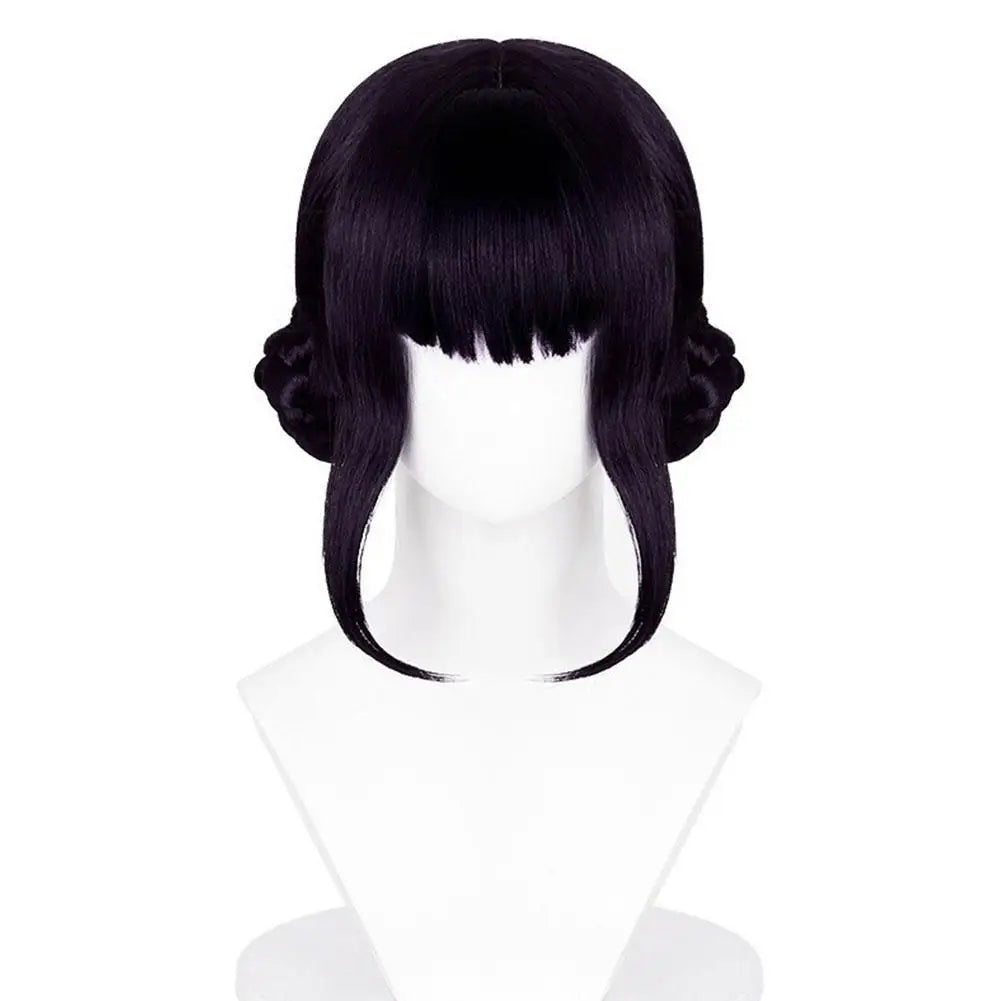 Cosplay Wigs Purple Long Hair Cosplay Wig With Full Head Cover Christmas Party Costume Demon Hunters Anime Prop