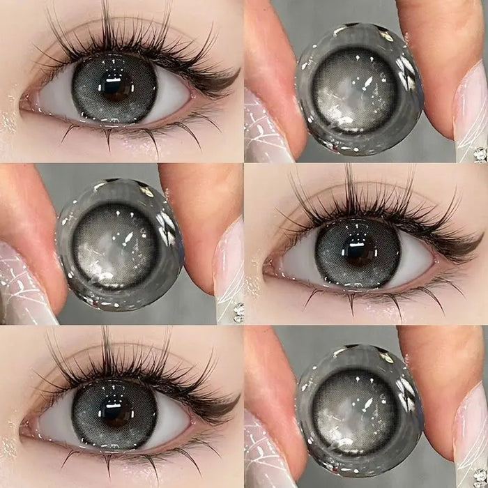 Colorful Lenses Purple Colored Lenses 15mm Big Diameter Black Lenses Blue Color Contact Lenses for Eyes YMX