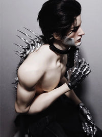 The Punk Gothic Large Dragon Spine Necklace, A Niche Design, Is A Jewelry Accessory For Both Men And Women's Carnival